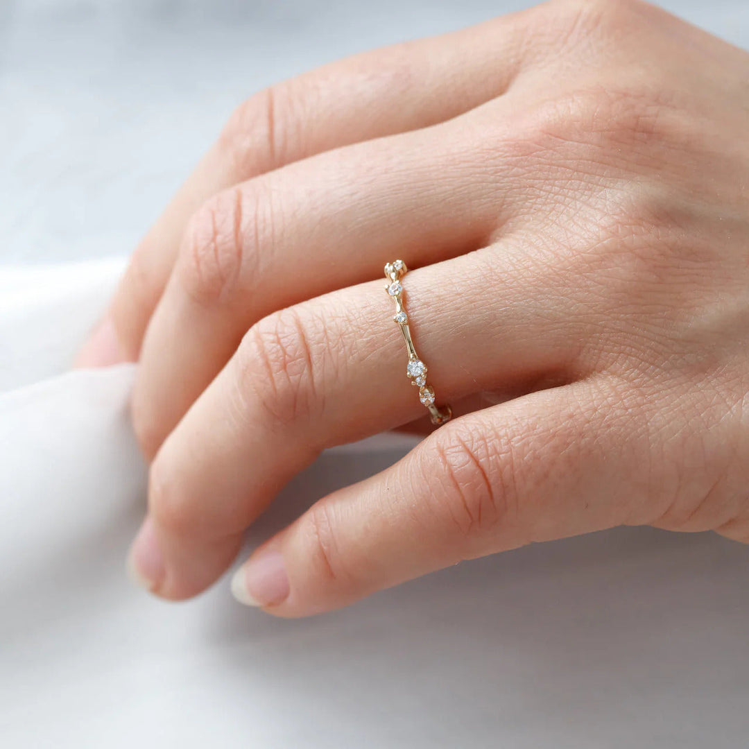 Round Brilliant Cut Full Eternity Wedding Band Mapple Gems