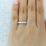 Load image into Gallery viewer, Round Brilliant Cut Full Eternity Wedding Band Mapple Gems
