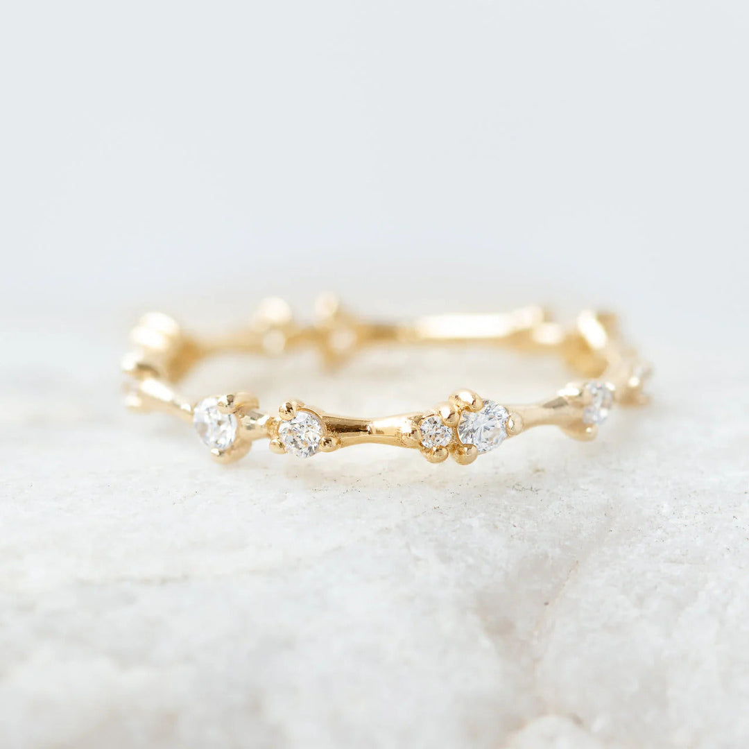 Round Brilliant Cut Full Eternity Wedding Band Mapple Gems