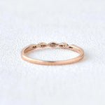 Load image into Gallery viewer, 0.10CTW Round Brilliant Cut Half Eternity Thine Vintage Wedding Band Mapple Gems

