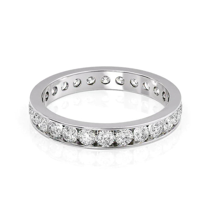 2.00 TCW Round Cut Moissanite Wedding Band Mapple Gems