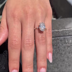Load image into Gallery viewer, Luxury Hidden Halo Moissanite Ring


