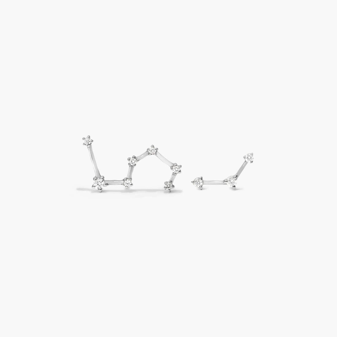 Leo Constellation Moissanite Stud Earrings - hero