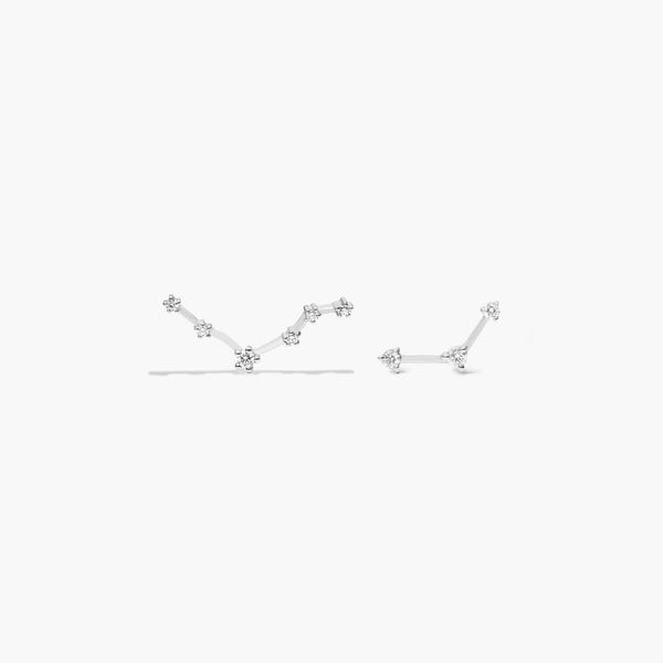 Libra Constellation Moissanite Stud Earrings
