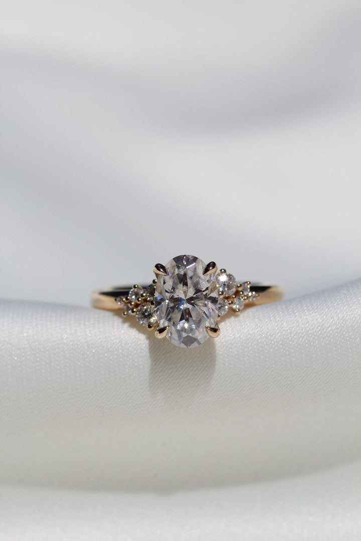 2ct Oval Cut Moissanite Engagement Ring, Oval Solitaire Moissanite Ring, 14k Solid Gold Ring, Anniversary Gift Ring, Bridal Ring, Daily Ring