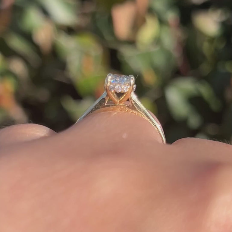 Handmade Oval Cut Proposal Ring for Her

