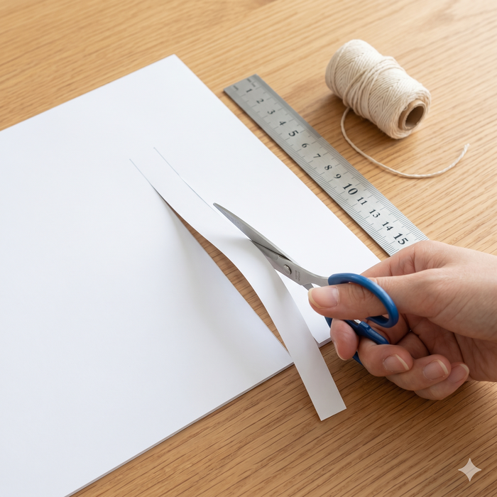 Cut a thin strip